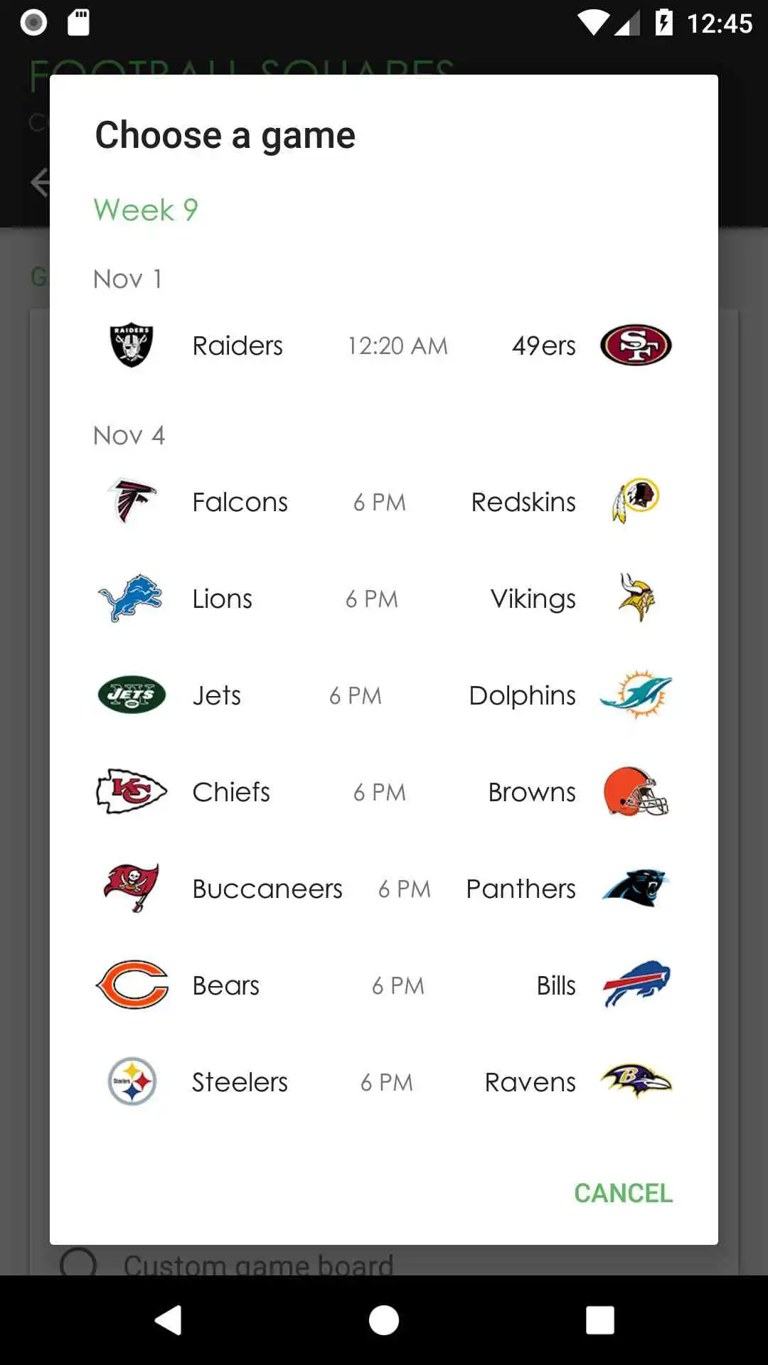 Play Contender | Football Squares